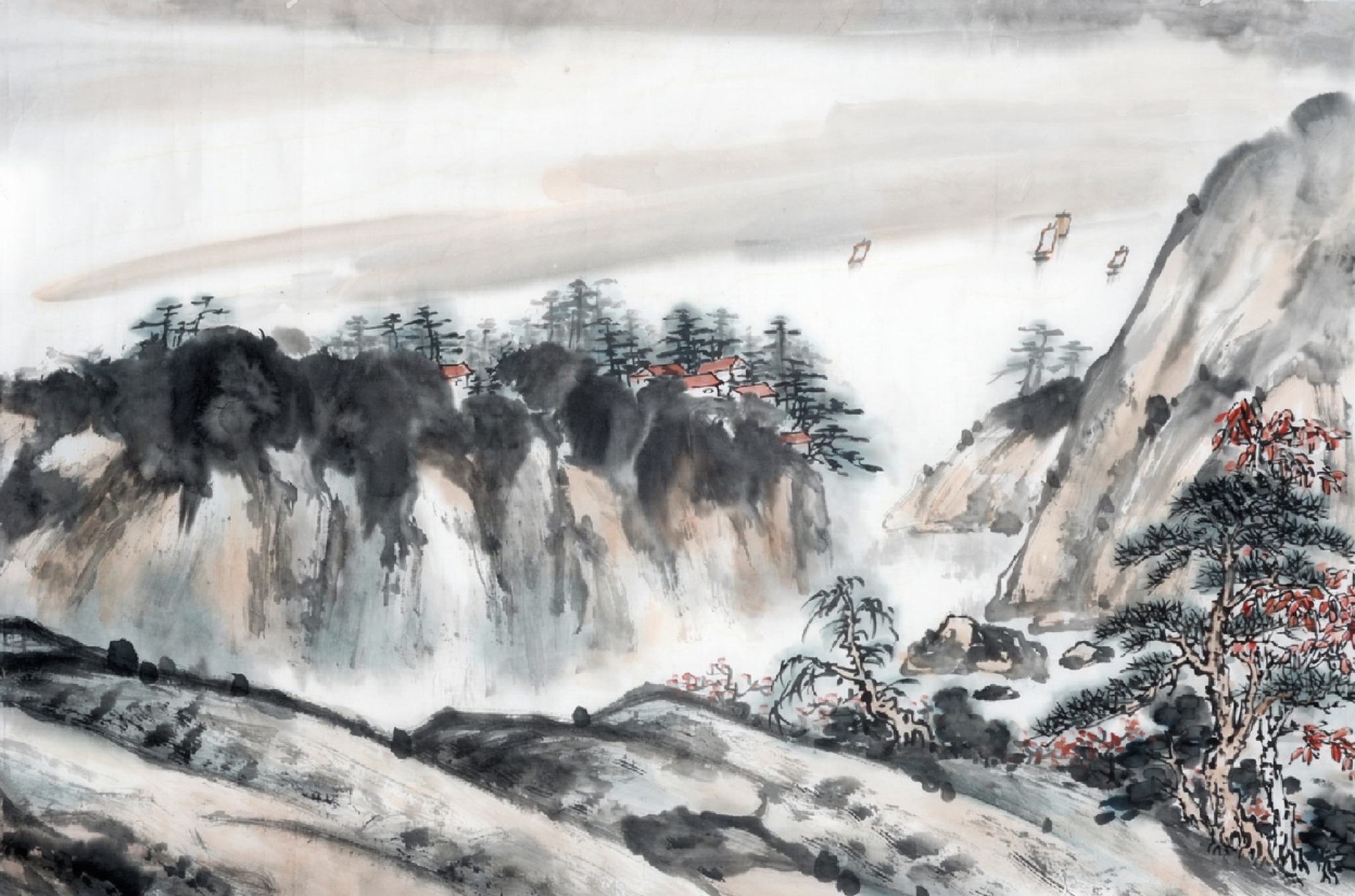 Chinese ink wash painting